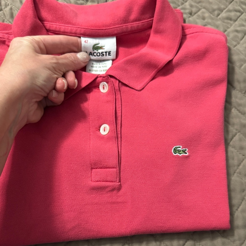 Lacoste Vibrant Pink Polo